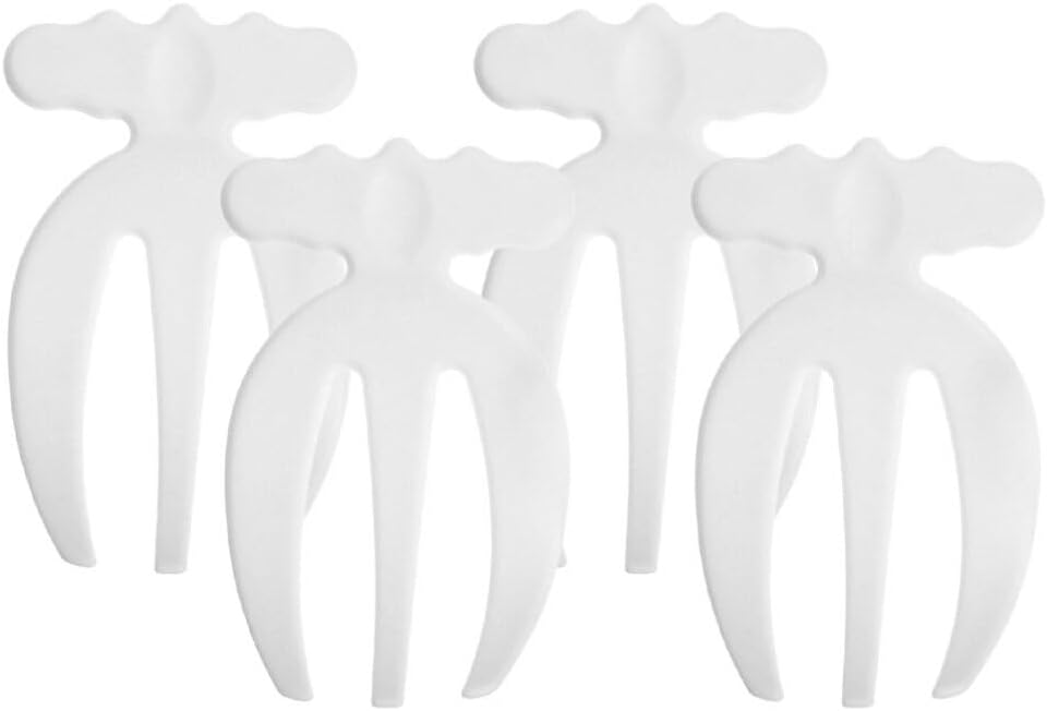 Salad Claws Set of 4 Plastic Salad Hands for Tossing and Serving Fruit Pasta 6.10 Inch Reusable Kitchen Mixing Forks for Parties and Daily Use