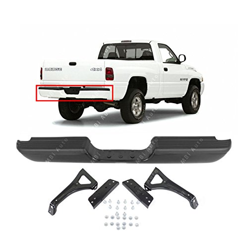 MBI AUTO - Primered, Steel Rear Step Bumper Assembly for 1994-2002 Dodge RAM Pickup 94-02, CH1102332