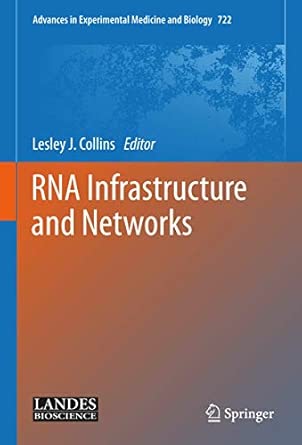 RNA Infrastructure and Networks: 722 2011th Edition RNA Infrastructure and Networks: 722 2011th Edition book cover
