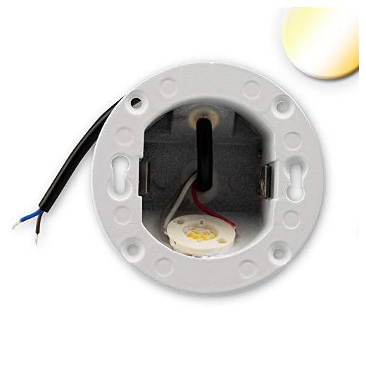 Utomhus LED vägginfälld armatur Sys-Wall68, 3W, IP44, ColorSwitch 3000 K | 4 000 K | 6000 K, inkl. infällt dosa