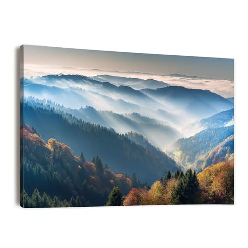 Canvas Wall Art Prints Scenic mountain landscape View Black Forest