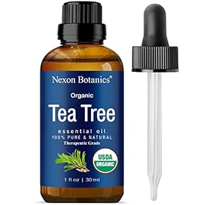 Organic Tea Tree Oil 30 ml – 100% Natural, Pure Tea Tree Essential Oil for Hair, Face, Skin Use, Scalp, Acne – Pure Tea Tree Oil Essential Oils for Aromatherapy, Diffuser, Humidifier – Nexon Botanics