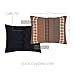 VHC Brands Beckham King Sham 21x37 Country Rustic Patchwork Design, Rust Red and Tan