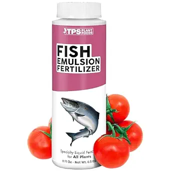 Fish Emulsion Fertilizer – Liquid Salmon Supplement for Plants, 8 oz