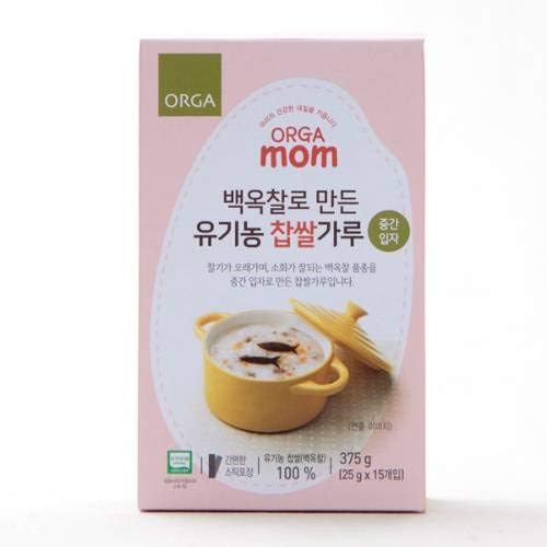 Orga organic glutinous rice powder with barley tea(suitable for 8 months old and over)