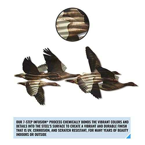 Next Innovations Metal Wall Art - Farmhouse Flock Of Geese Wall Decor - Handmade In The Usa For Use Indoors Or Outdoors #TOP3