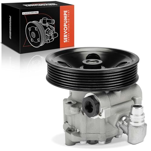 Frankberg Power Steering Pump Hydraulic steering with pulleys Compatible with CLS C219 5.0L-5.4L 2004-2010 E-Class W211 S211 2.6L-5.4L 2002-2009 SLK R171 5.4L 2004-2011 Petrol Replace# 0044661401