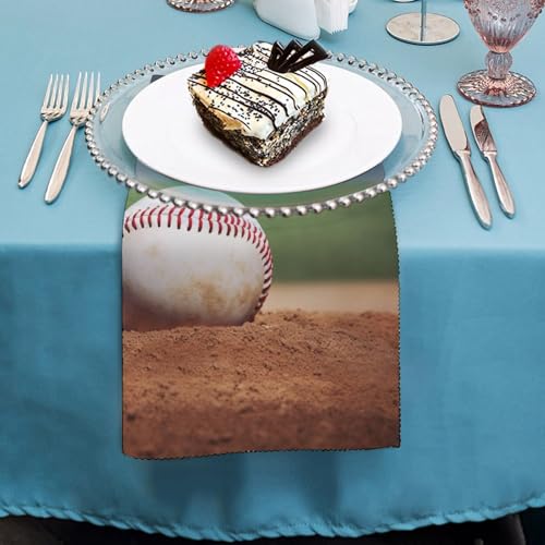 Servilletas de Tela Estampadas Baseball Pack x2 miniatura 4