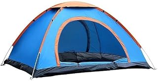 Camping Tent, 6 Person, Double-Layer Waterproof Dome, Outdoor Family Tent for Hiking, Multicolour
