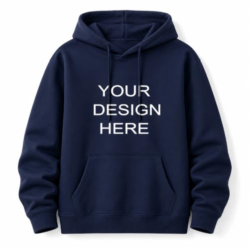 Image of Maydear Custom Vintage Washed Hoodie, Personalized Text Logo Pullover Sweatshirt for Men Women
