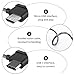 Micro AB to USB C Cable Compatible with DJI Mini SE Mavic Mini Mavic 2 Pro Mavic 2 Zoom Mavic Air Mavic Pro Platinum, Remote Controller Cable 15cm Data OTG, Right Angle USB C Adapter, Fast Charging