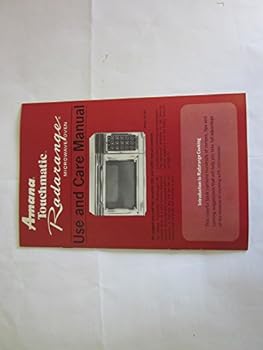 Amana Touchmatic Radarange Microwave Oven Use and Care Manual Model RR-6W