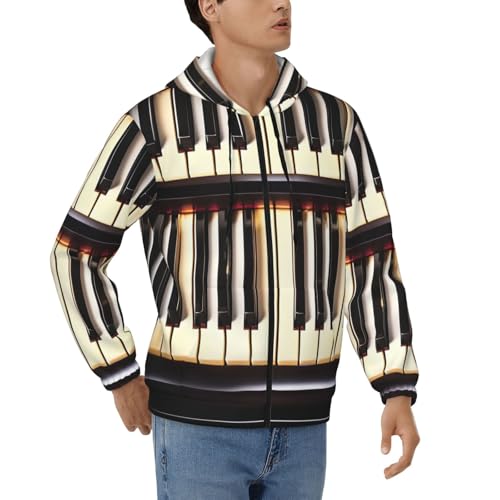Sweat musique à fermeture éclair pour homme idéal pour le studio