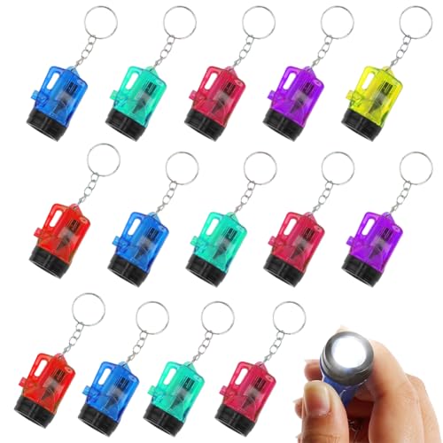 Tooloflife Mini-LED-Taschenlampe Als UV-Geldprüfer – 7 Farben, Schlüsselanhänger Für Unterwegs, 2 Oder 5 Stück