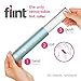 Flint Retractable Lint Roller, Refillable, 30 Sheets, Metallic Cool Mint