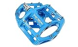 UPANBIKE Magnesium Alloy Bike Pedals 9/16'' Spindle Bearing High-Strength Non-Slip Large Flat Platfo