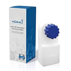 Entlüftungsbox für Heizkörper Entlüftungsbox Entlüfter Heizung Schlüssel Heizkörper-Entlüfter blau by kör4u