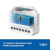 Tapo S112 | 2-Kanal WLAN und Bluetooth Smart Relaisschalter – 6A | Rolladen- und Lichtsteuerung mit Stromverbrauchsmessung | Matter-kompatibel | Fernsteuerung per App | Kein Hub erforderlich – Ansicht 8