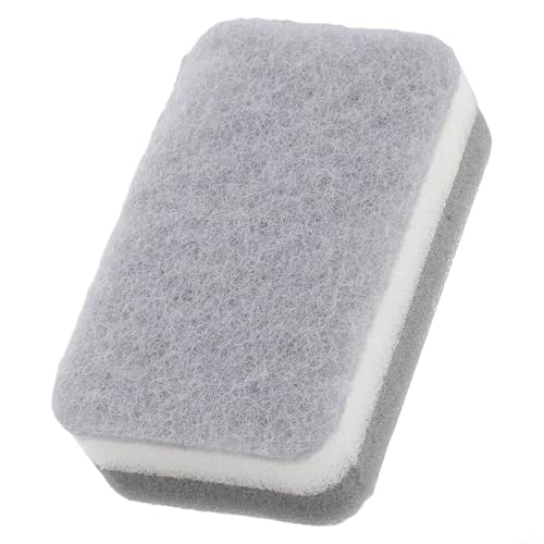 Esponja para lavar platos gris y blanco, gruesa de alta densidad para limpieza de cocina, 11 x 7 x 3,5 cm, paquete de 1/2/5 - Trapo de limpieza compatible con ollas, sartenes y platos (B)