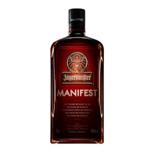 Jägermeister MANIFEST Herbal Liqueur | 50cl | 38% ABV | Luxury German Liqueur | Spirits | Best Served Neat Over Ice