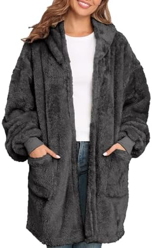 Argstar Hooded Cardigan for Women and Men, Oversized Sweatshirt F...