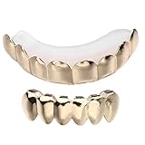 Nickelfreies Grillz-Set: Unser Premium-Grillz-Set enthält den oberen und unteren Grillz, der absolut nickelfrei ist. Jeder Grillz wird einzeln verpackt mit einer Hartschale zur Aufbewahrung, einem Anleitungsblatt und Silikonformstangen zum einfachen Formen.