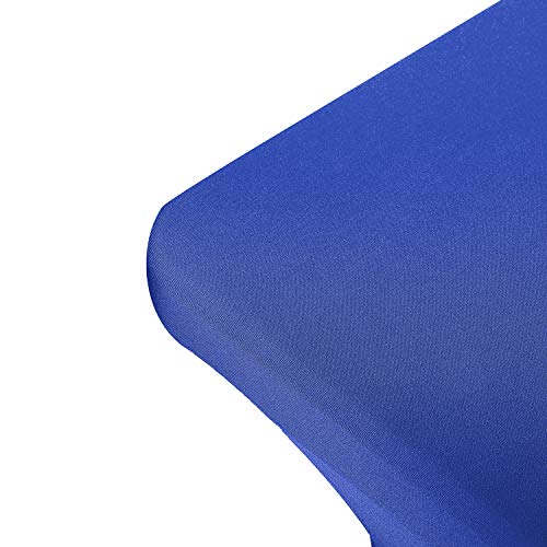 Image of Peomeise 4FT Spandex Table Cover Rectangular Stretch Spandex Tablecloth (Royal Blue,4FT)
