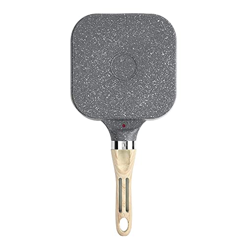 Foto von Zerodis Pfannkuchen Pfanne Omelette Pfanne, 4-Hole Multipurpose Frying Pfanne Frying Pan Bratpfannen Küche Frühstück Pfannkuchen Kochpfanne Aluminium Form 19cm(Open flame induction cooker)