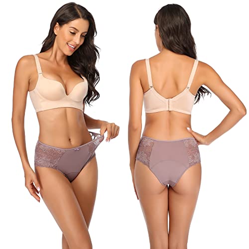 Intiflower Period Underwear For Women, Leakproof Period Panties, Lace Menstrual Underwear Breathable & Soft #TOP4