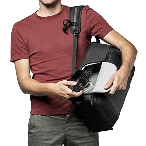 Lowepro Flipside BP 300 AW III Mirrorless and DSLR Camera Backpack - Black - with Rear Access - with Side Access - with Adjustable Dividers - for Mirrorless Like Sony α7 - LP37350-PWW