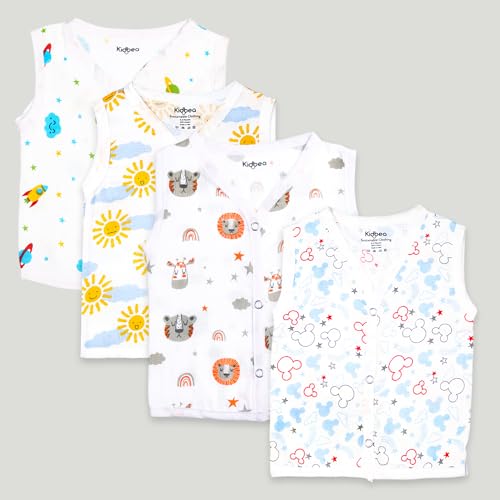 Image of Kidbea Extra Soft Mulmul Cotton Jhabla Cloth for New Born Baby Set