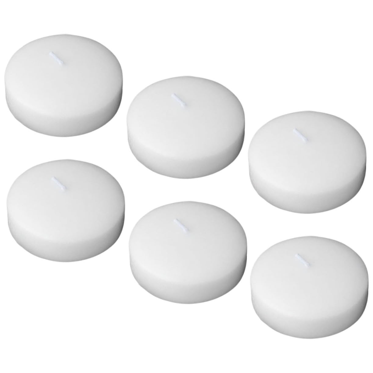 HOOTNEE 6pcs Floating Candles Unscented Wax Candles for Weddings Parties and Romantic Dinners for Centerpieces and Home Decor