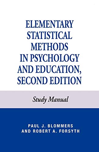 Elementary Statistical Methods in Psychology