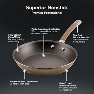 Circulon Premier Professional Induction Pots and Pans Set, 12-Piece, Bronze — photo 3 of 6