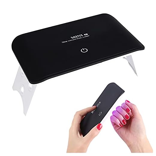 PENNY73 Secador de unhas dobrável com tela sensível ao toque, portátil, lâmpada UV de 36 W, lâmpadas de formato arqueado para ferramentas de manicure e arte de unhas USB
