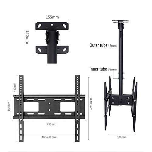 Support TV mural double écran pour aménager un studio de gaming moderne