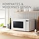 Panasonic NN-ST21QWEPG 20L Solo-Mikrowelle mit Drehteller, 800 W, automatisches Auftauen, 11 Automatikprogramme, LED-Anzeige, 5 Leistungsstufen, digitaler Timer, Weiß