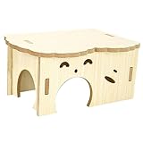 Petit pour animaux de compagnie : la maison pour hamster avec un design de forme amusante, cette maison pour hamster est à l'animal pour dormir ou jouer à et est facile à nettoyer, cachette de maison en pour hamster