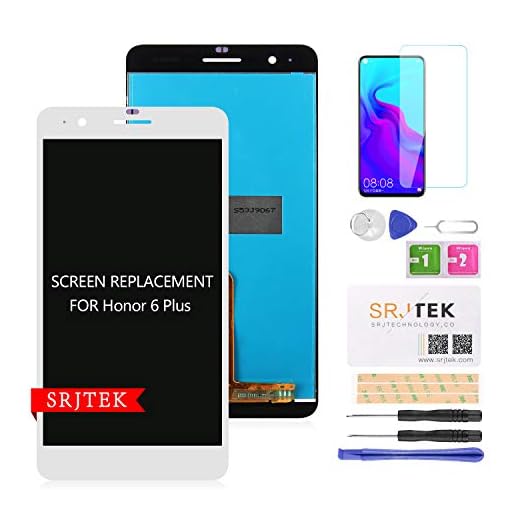 srjtek Display LCD di ricambio per HUAWEI HONOR 6 Plus Touch Screen Digitizer Glass Kit