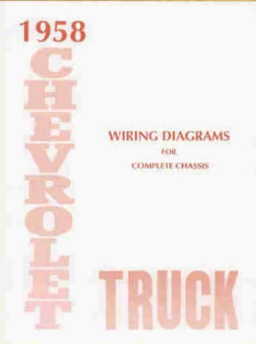 1958 CHEVROLET TRUCK & PICKUP COMPLETE 10 PAGE SET OF FACTORY ELECTRICAL WIRING DIAGRAMS & SCHEMATIC