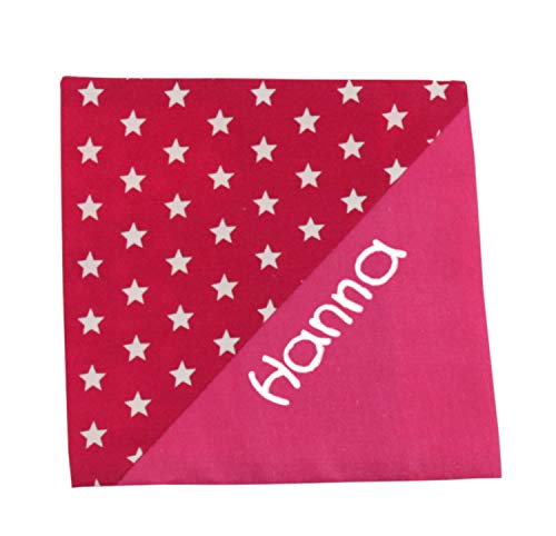 Cojín de frío con diseño de estrellas con nombre para niños o adultos, almohadilla de frío, cojín de calor, paquete de calor y frío 70_Pink_Sterne_Dreieck Talla:14x14 cm