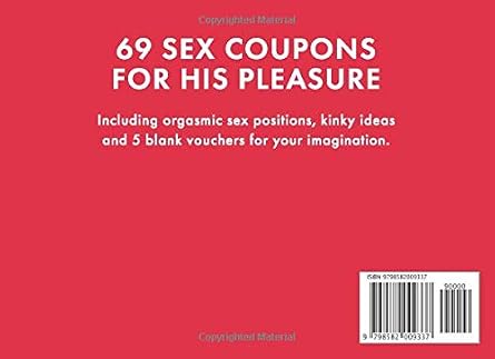 69 Sex Coupons Naughty Gift for Him: Kinky Vouchers for Boyfriend or Husband and Valentine's Day Present Idea