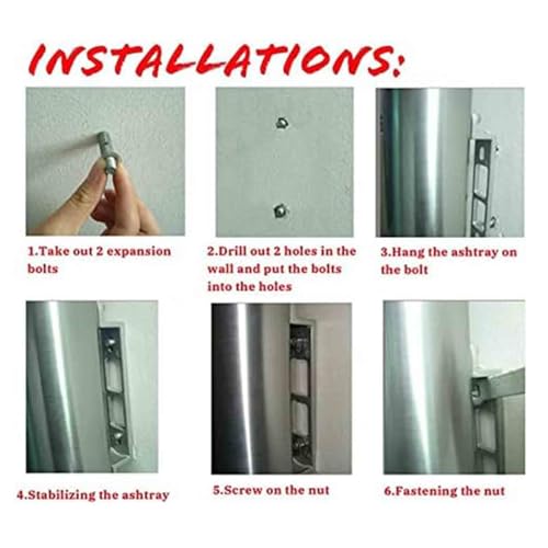 Cendrier d'extérieur imperméable idéal pour terrasses et balcons - 6
