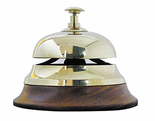 SEA-CLUB Handels-GmbH Sonnette de Table Maritime en Laiton et Bois Cover