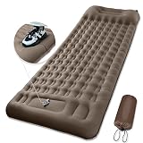 MEETPEAK Inflatable Camping Sleeping Pad with Pillow, Extra Thick 4 inch Ultralight Sleeping Mat wit