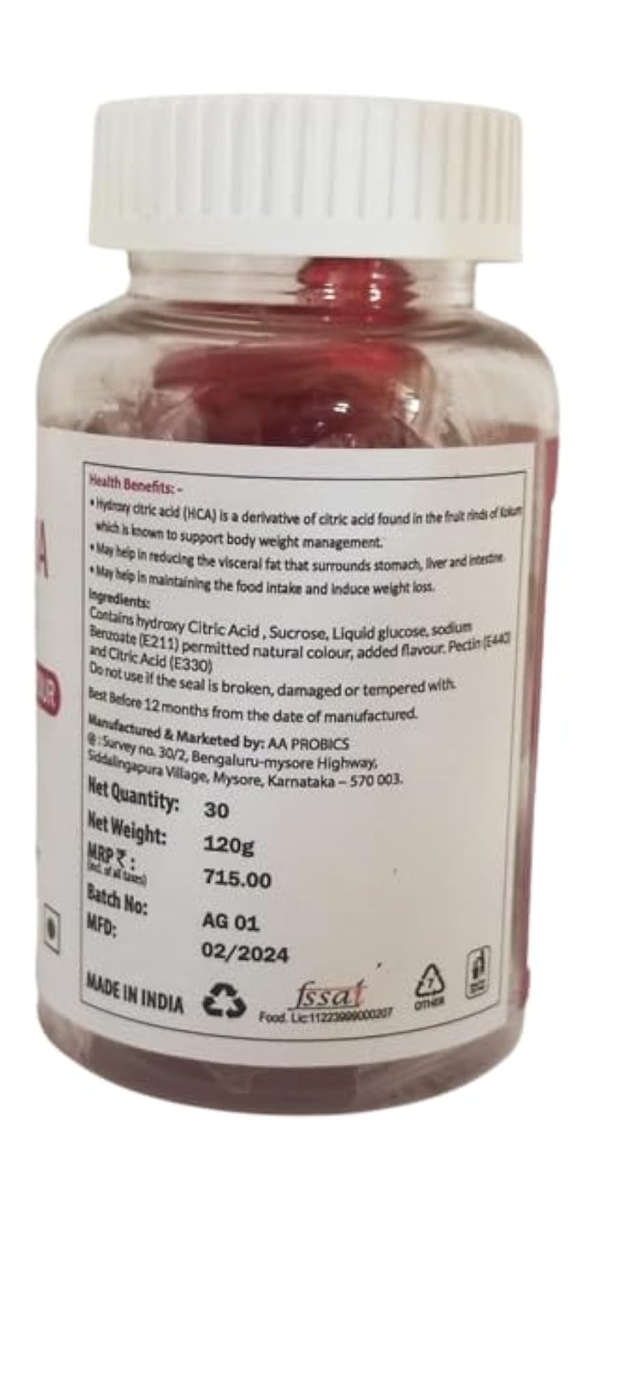 MeWise Garcinia Gummies Fat Burner