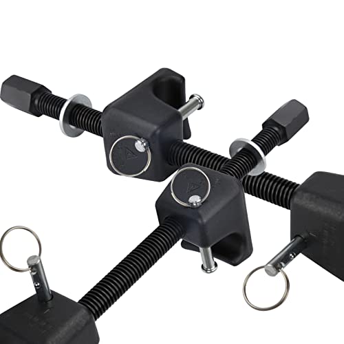 Ksp Universal Coil Spring Compressor Tools, Heavy Duty Macpherson Strut Spring Hook Compressor Coil Spring Clamps With 5/8"-11 Thread Black （2Pcs), 13/16In Socket 1/2In Drive Wrench #TOP6