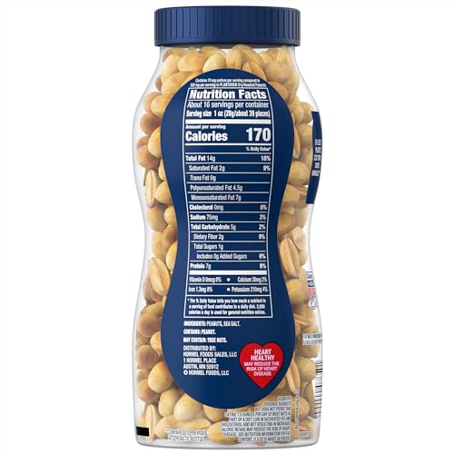 Planters Dry Roasted Peanuts Lightly Salted, 16 Ounce