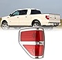 Tykick Tail Light Assembly For Ford F150 2009 2010 2011 2012 2013 2014 Pickup Truck Tail Lights Housing Left Driver Side (Silver Border) 3.5L 3.7L 4.6L 5.0L 5.4L 6.2L Replaces # BL3Z13405B FO2818143