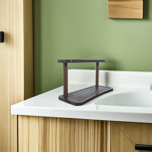 Abaodam Bathroom Counter Organizer with Sturdy Wide -Tier Vanity Shelf for Efficient Sorting and Space-Saving Storage, Compact Bathroom Makeup and Skincare Storage Rack for Home - Image 6